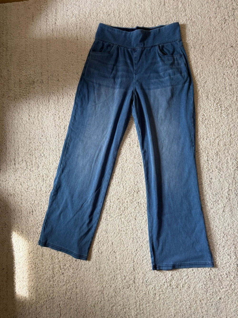 a new day Dark Blue Pull-On Wide Leg Jeans